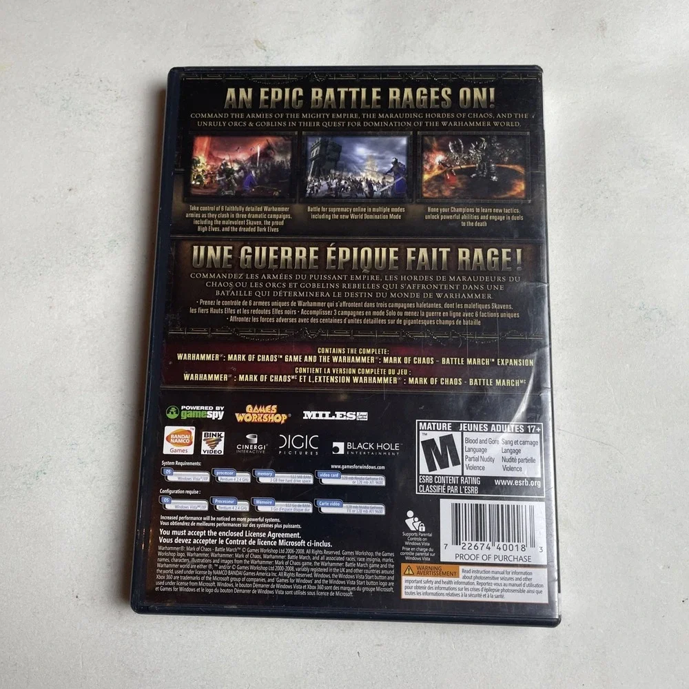 Warhammer:‎ Mark of Chaos - Battle March (PC DVD)